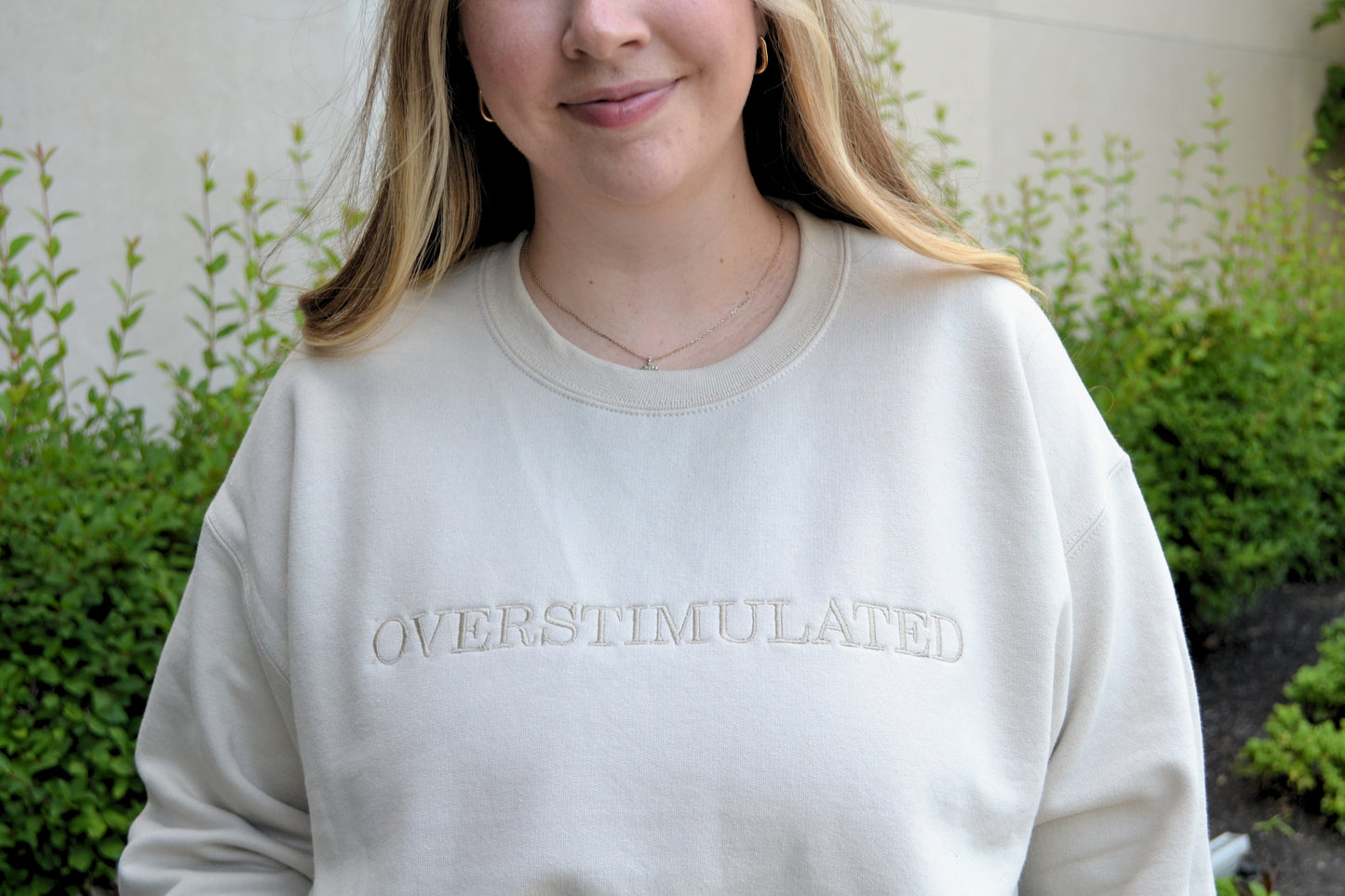 Overstimulated Embroidered Crewneck