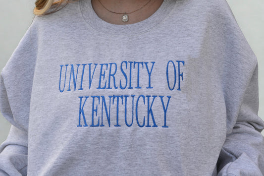UK Embroidered Crewneck