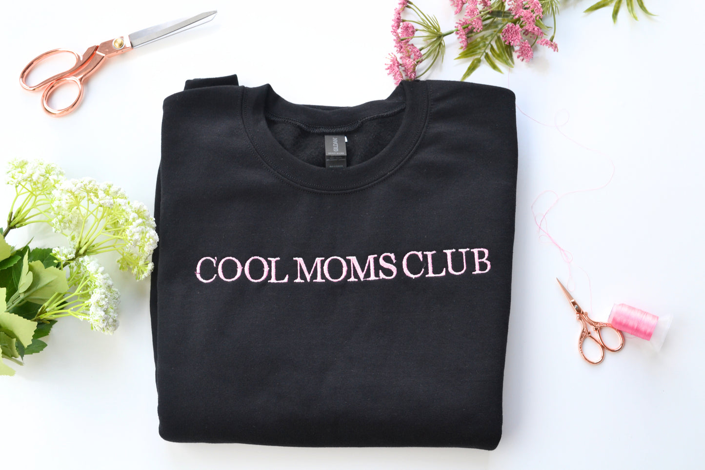COOL MOMS CLUB Embroidered Crewneck